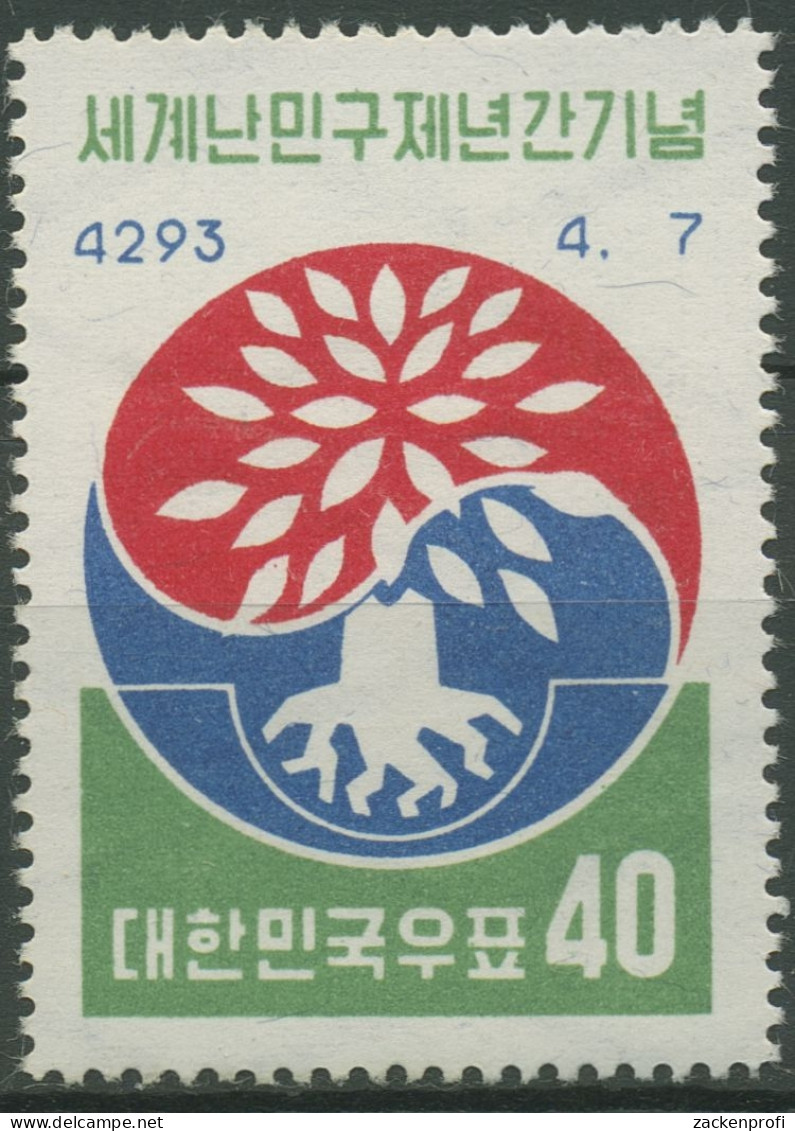Korea (Süd) 1960 Weltflüchtlingsjahr 302 Postfrisch - Corea Del Sur