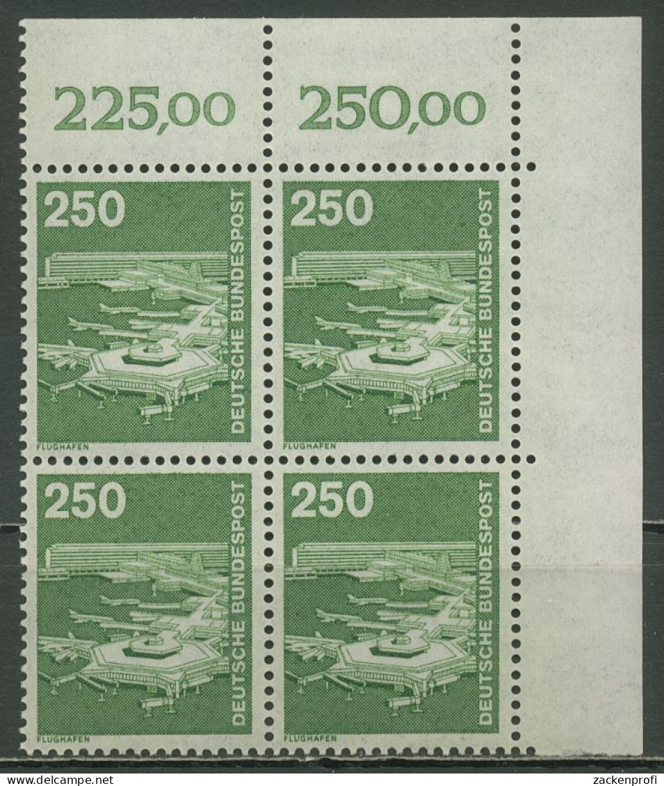 Bund Bogenmarken 1982 Industrie & Technik 1137 4er-Block Ecke 2 Postfrisch - Ungebraucht