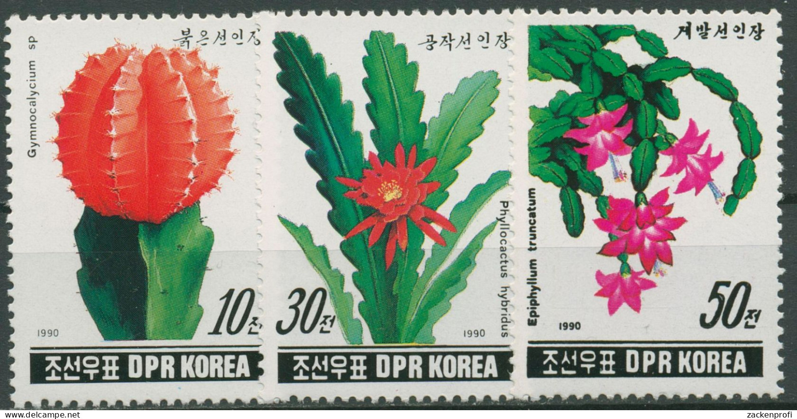 Korea (Nord) 1990 Pflanzen Kakteen 3099/01 Postfrisch - Corea Del Norte