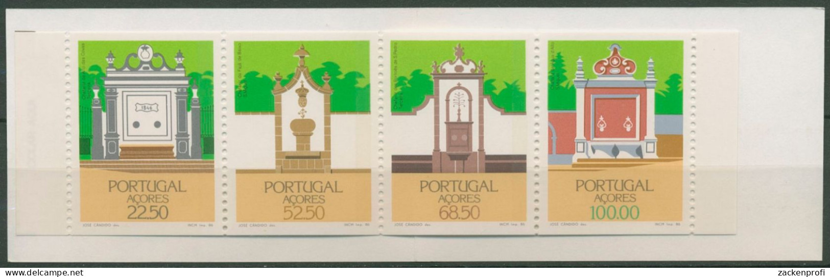 Portugal - Azoren 1986 Brunnen Markenheftchen MH 6 Postfrisch (C98425) - Açores