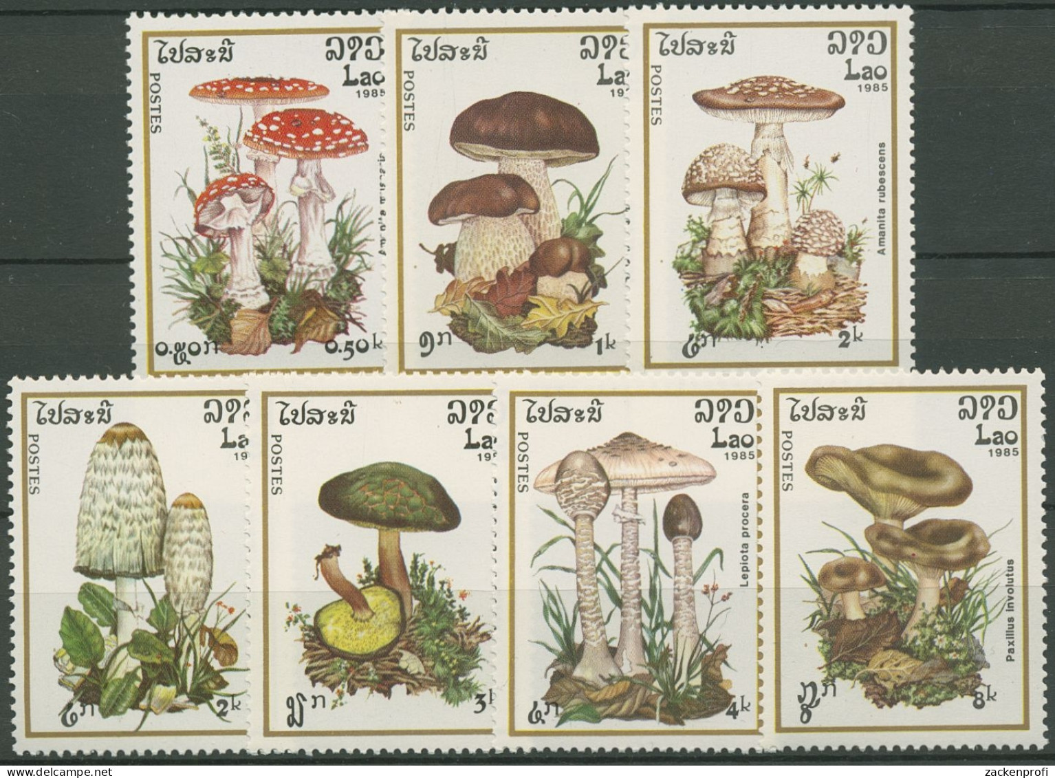 Laos 1985 Pilze 828/34 Postfrisch - Laos