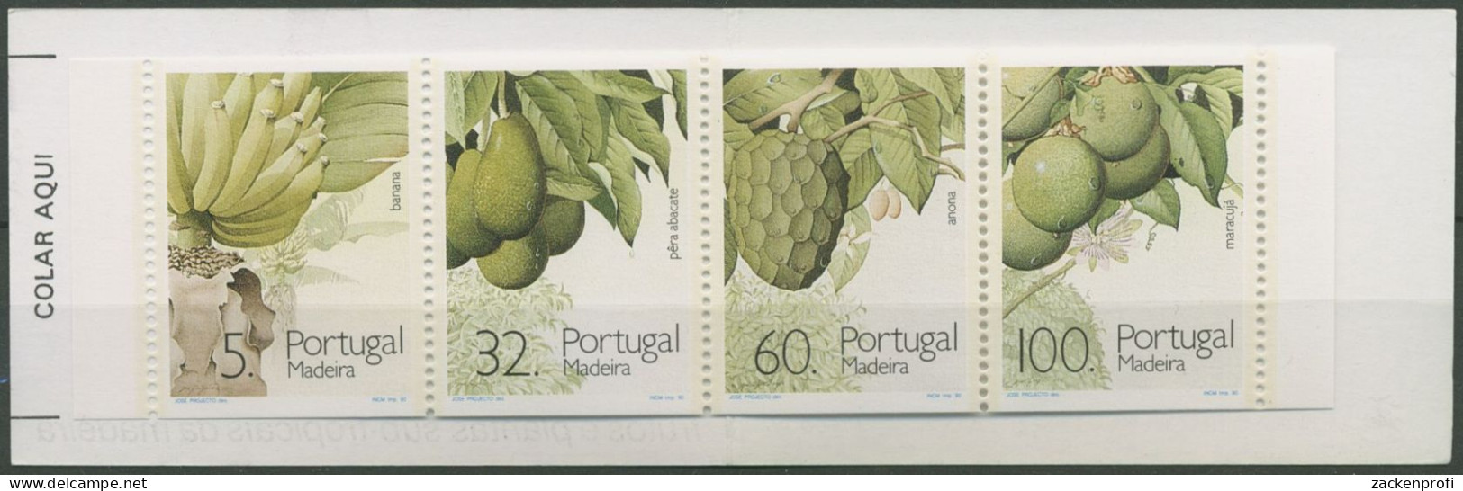 Portugal - Madeira 1990 Früchte Pflanzen Markenheftchen MH 10 Postfrisch(C98437) - Madeira