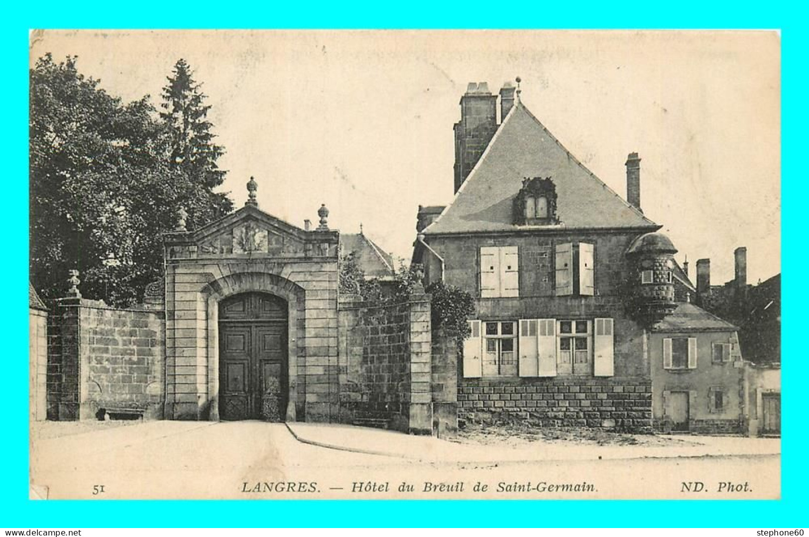 A875 / 193 52 - LANGRES Hotel Du Breuil De Saint Germain - Langres