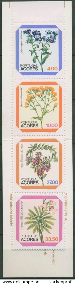 Portugal - Azoren 1982 Blumen Markenheftchen MH 2 Postfrisch (C98421) - Açores