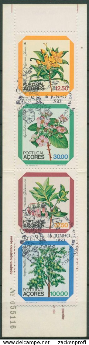 Portugal - Azoren 1983 Blumen Markenheftchen MH 3 Gestempelt (C98455) - Azores