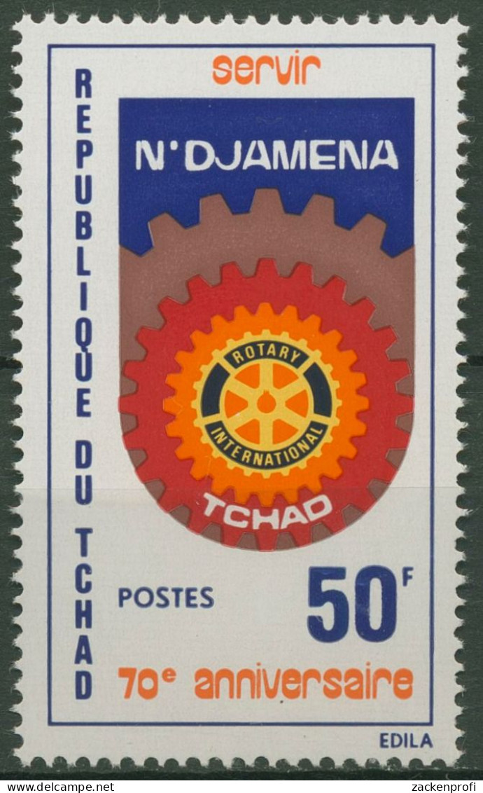 Tschad 1975 Rotary Club International Emblem 708 Postfrisch - Tchad (1960-...)