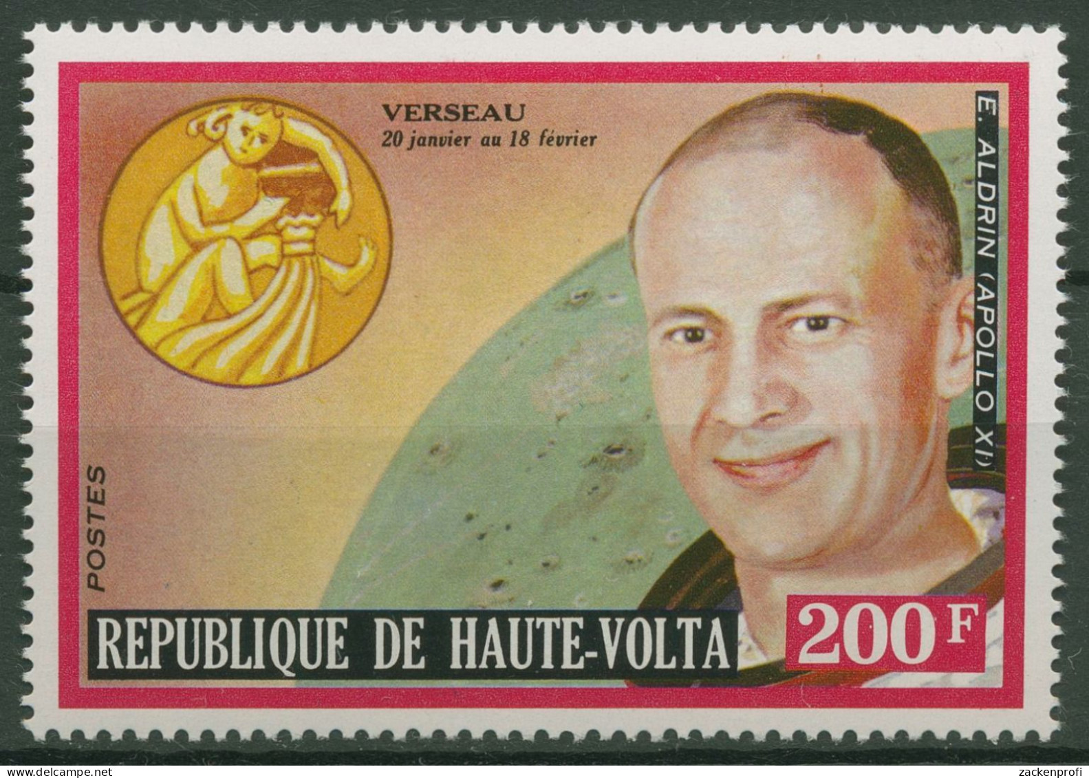 Obervolta 1973 Astronaut E. Aldrin Sternzeichen 493 Postfrisch - Haute-Volta (1958-1984)