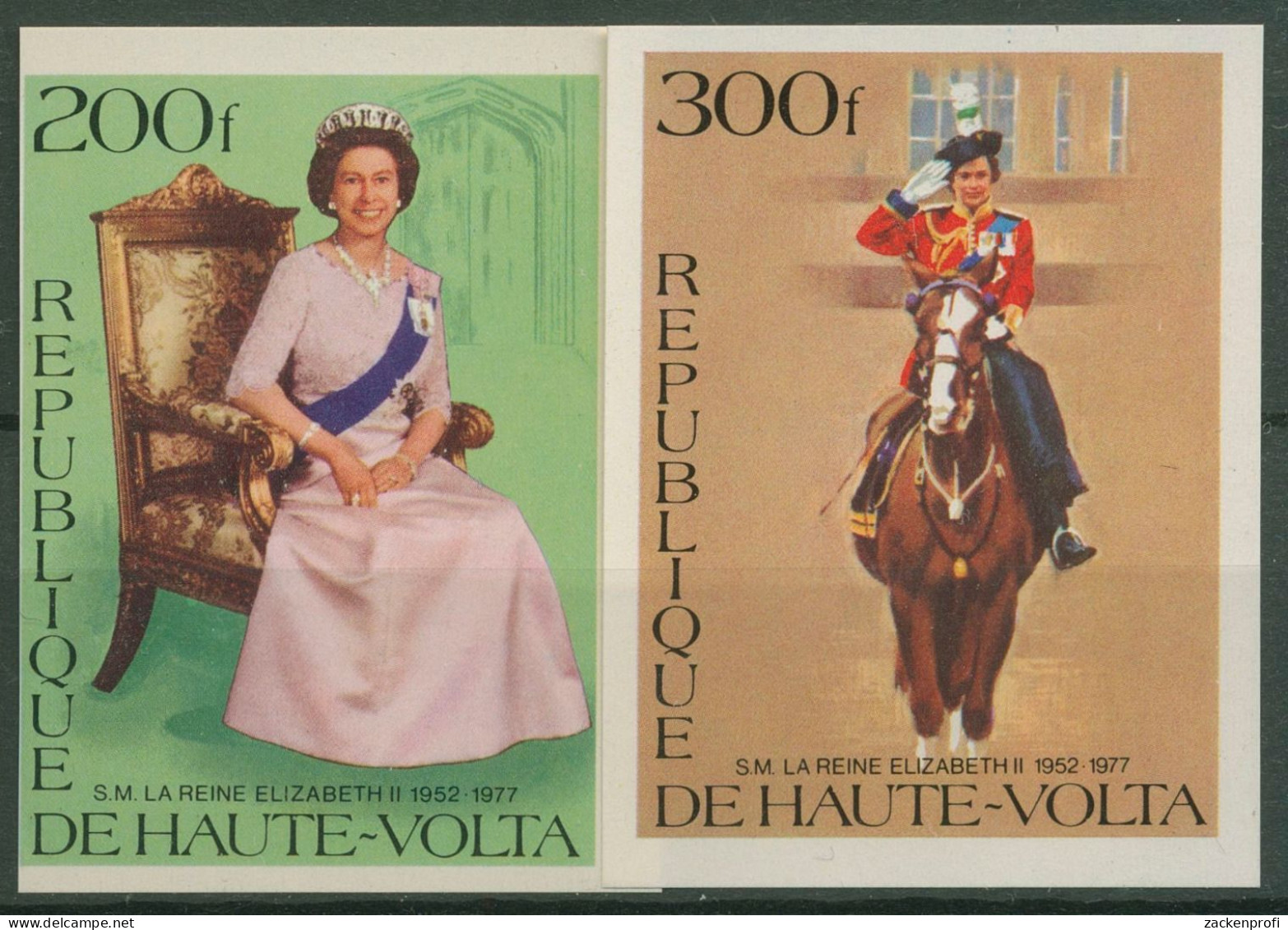 Obervolta 1977 Königin Elisabeth II. 676/77 B Postfrisch - Upper Volta (1958-1984)