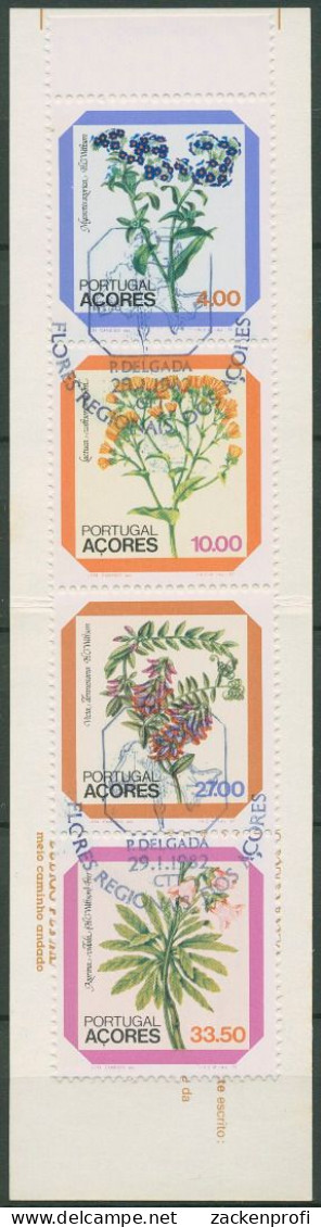 Portugal - Azoren 1982 Blumen Markenheftchen MH 2 Gestempelt (C98454) - Açores