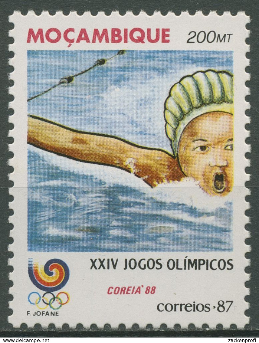 Mocambique 1987 Olympische Sommerspiele Seoul Schwimmen 1099 Postfrisch - Mozambique