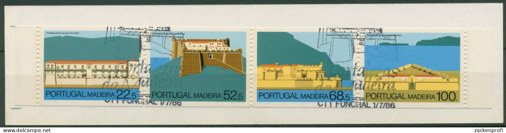Portugal - Madeira 1986 Festungen Markenheftchen MH 6 Gestempelt (C98460) - Madère