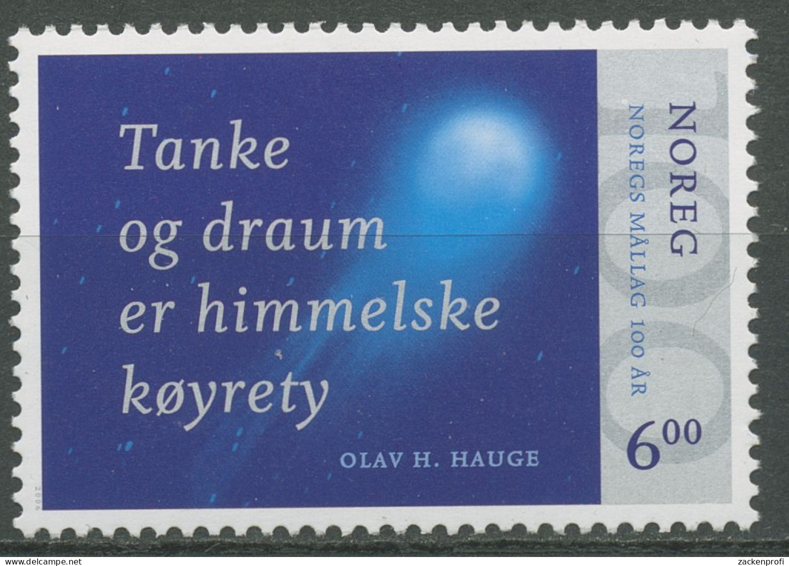 Norwegen 2006 Vereinigung Für Sprache "Noregs Mallag" Komet 1563 Postfrisch - Unused Stamps
