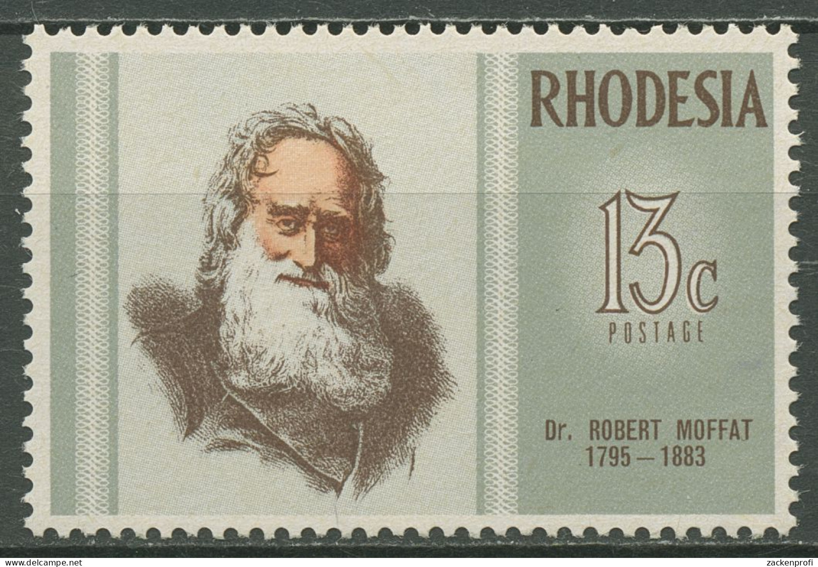 Rhodesien 1972 Missionar Robert Moffat 118 Postfrisch - Rhodesien (1964-1980)