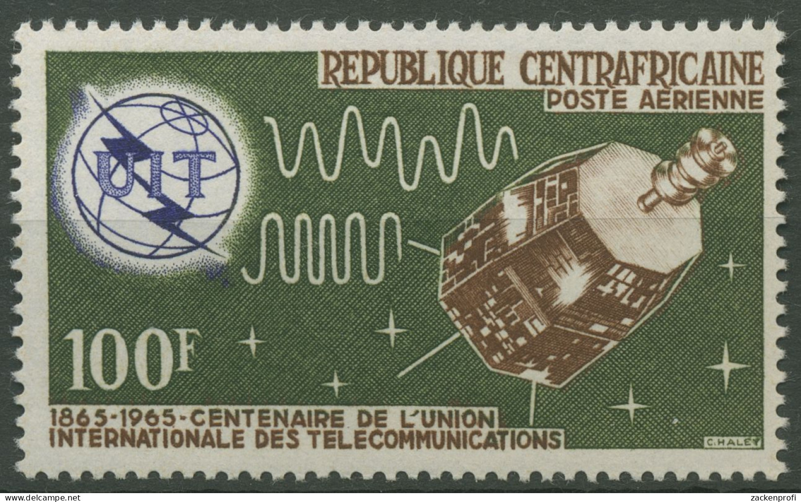 Zentralafrikanische Republik 1965 Int. Fernmeldeunion ITU 82 Postfrisch - Centrafricaine (République)