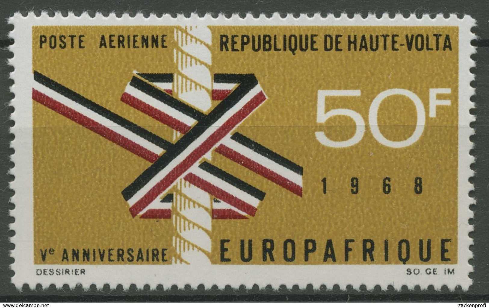 Obervolta 1968 Wirtschaftsorganisation EUROPAFRIQUE 244 Postfrisch - Obervolta (1958-1984)