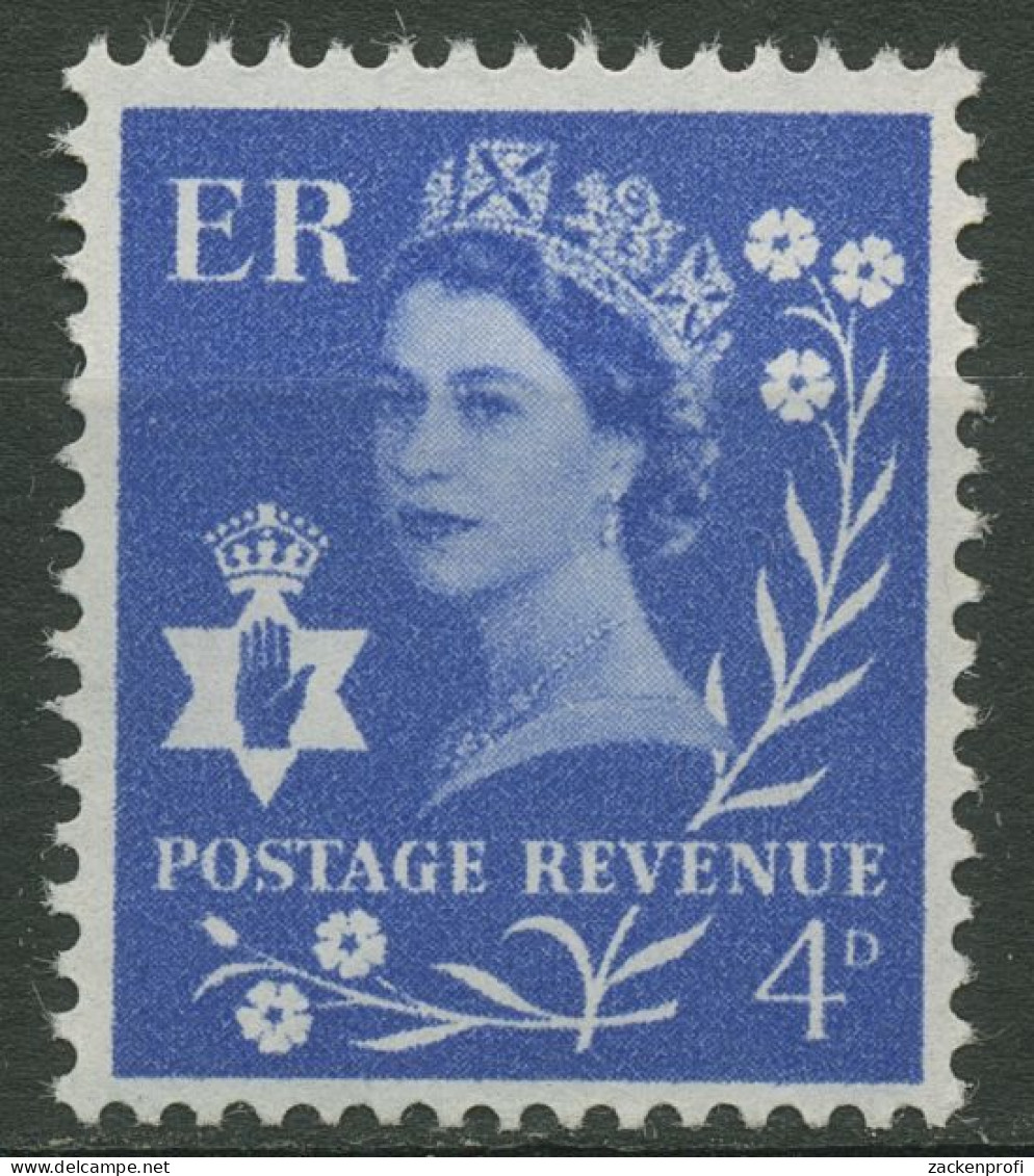 Großbritannien-Nordirland 1966 Königin Elisabeth II. 4 Postfrisch - Northern Ireland