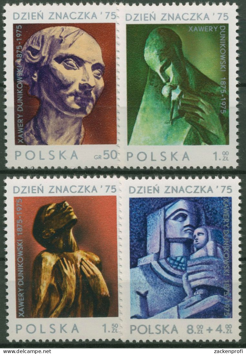 Polen 1975 Tag Der Briefmarke Skulpturen 2409/12 Postfrisch - Ongebruikt