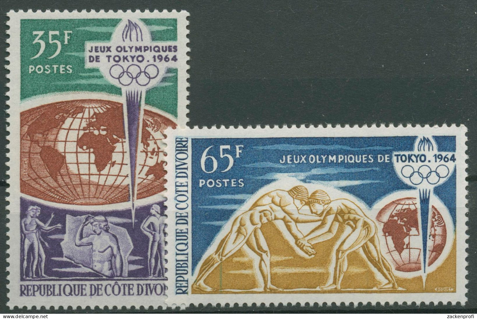 Elfenbeinküste 1964 Olympische Sommerspiele Tokio 269/70 Postfrisch - Côte D'Ivoire (1960-...)