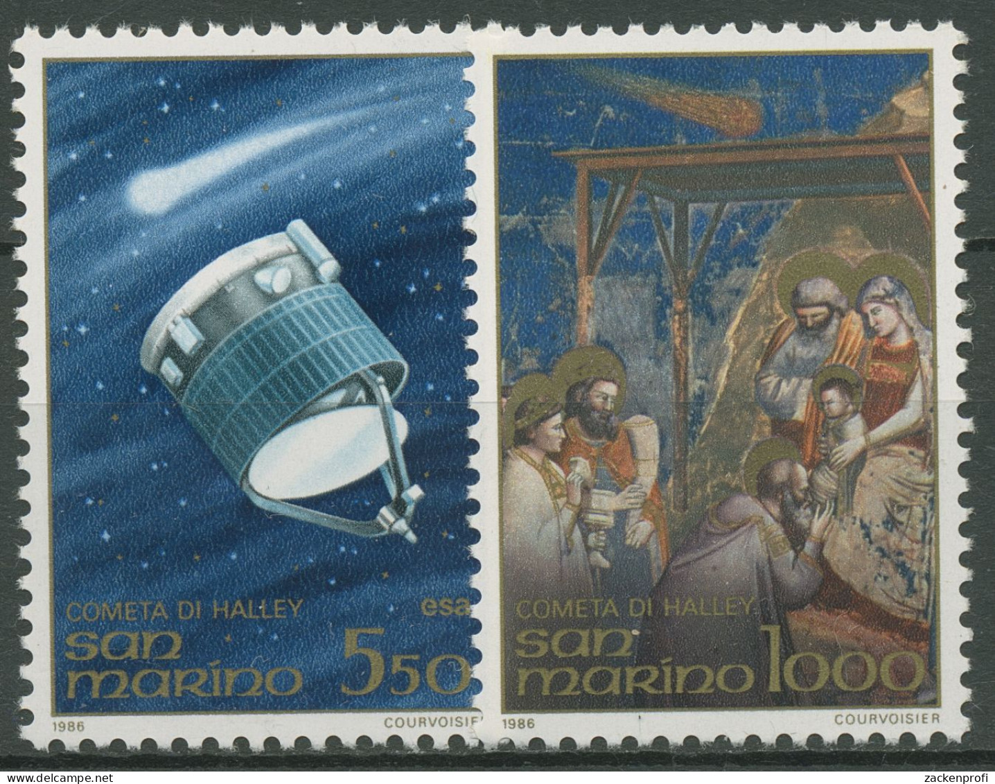 San Marino 1986 Halleyscher Komet Raumsonde GIOTTO 1337/38 Postfrisch - Nuovi