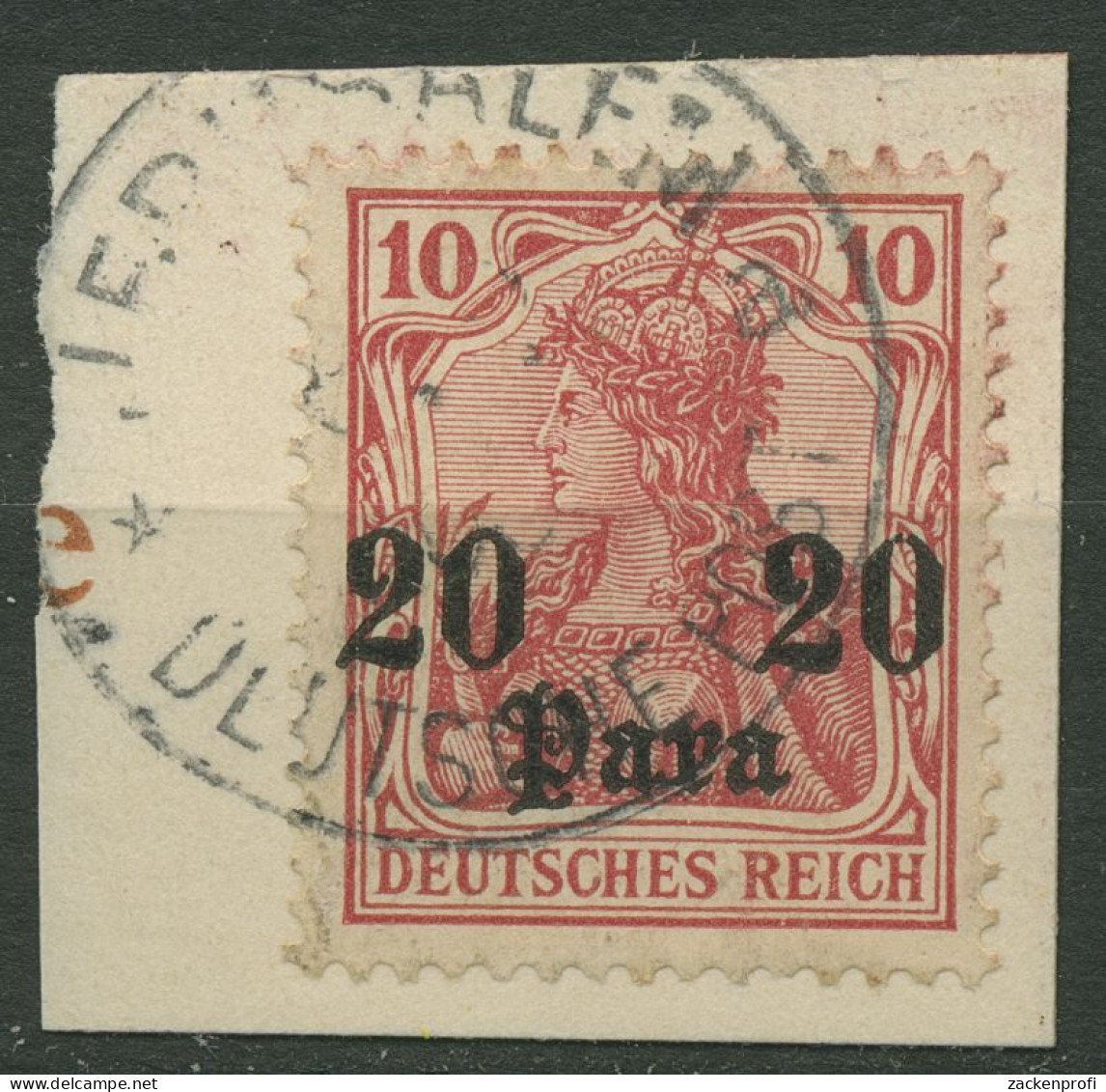 Dt. Post In Der Türkei 1905/13 Germania Mit Aufdruck 37 A Mit Stempel JERUSALEM - Turquie (bureaux)