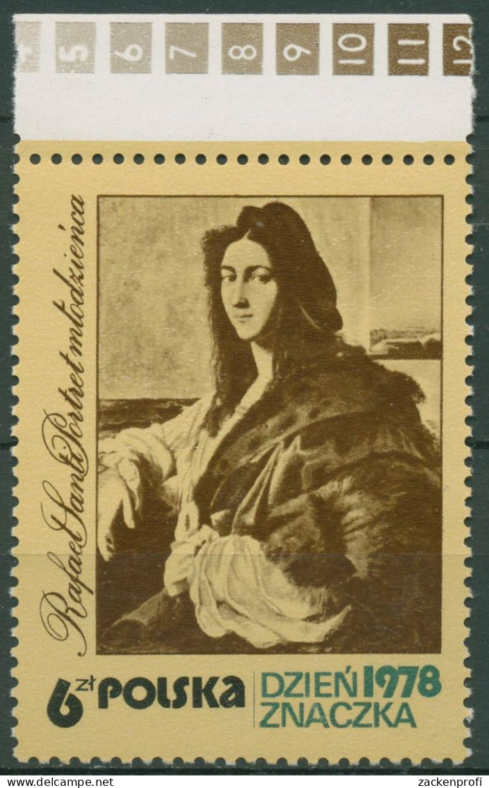 Polen 1978 Tag Der Briefmarke Gemälde Raffael 2581 OR Postfrisch - Nuevos