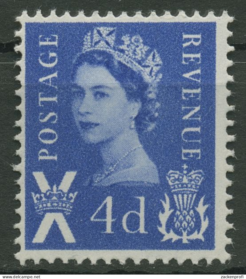 Großbritannien-Schottland 1966 Königin Elisabeth II. 4 Postfrisch - Scozia