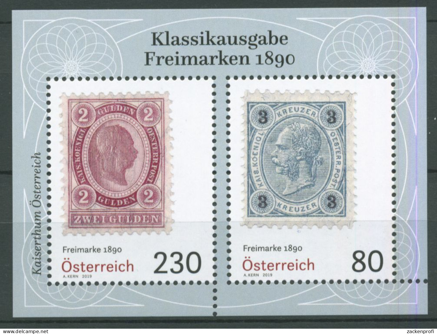 Österreich 2019 Klassische Briefmarken Block 109 Postfrisch (C63228) - Blokken & Velletjes