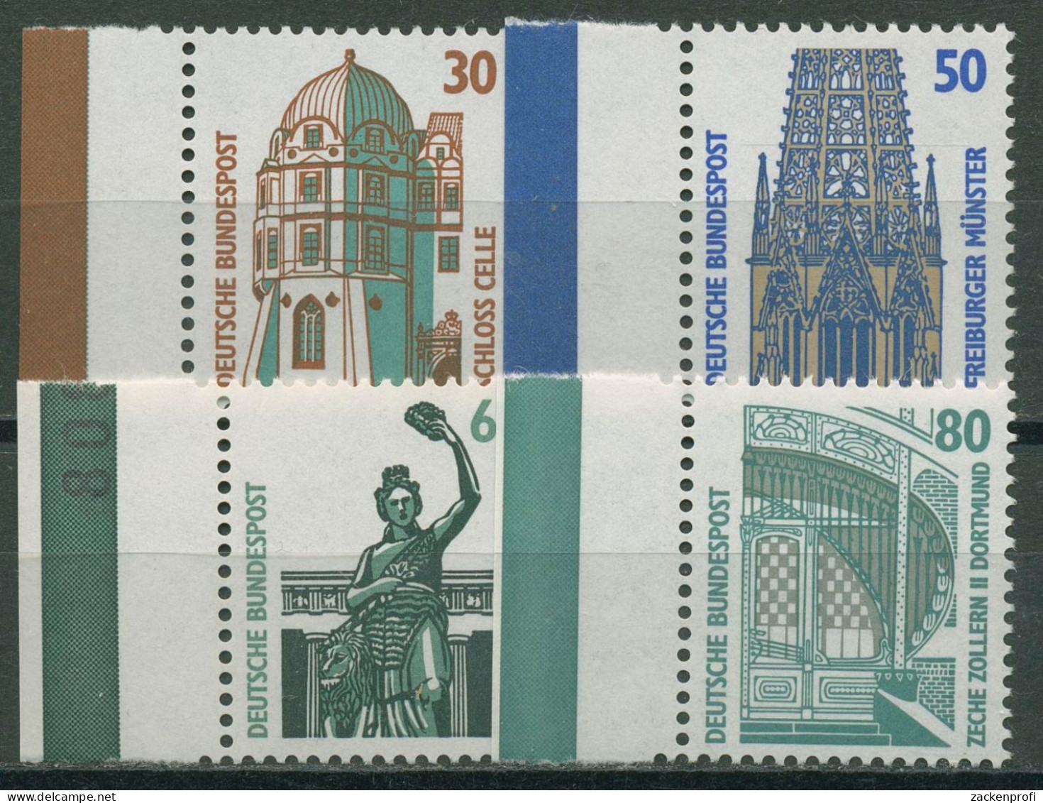 Bund 1987 Sehenswürdigkeiten SWK Mit Rand Links 1339/42 SR Li. Postfrisch - Ongebruikt