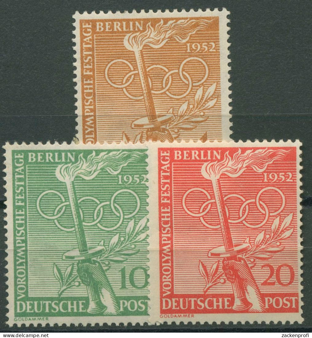 Berlin 1952 Vorolympische Festtage 88/90 Mit Neugummierung (R80966) - Ungebraucht