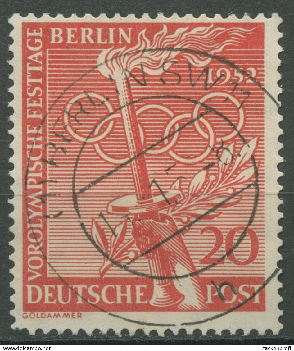 Berlin 1952 Vorolympische Festtage 90 Gestempelt, Kl. Zahnfehler (R80970) - Gebruikt