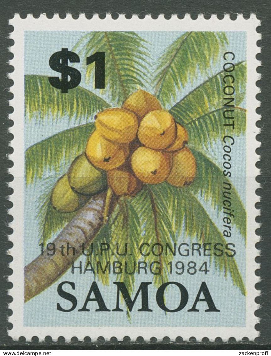 Samoa 1984 Kokospalme Weltpostkongress Hamburg UPU 544 Postfrisch - Samoa (Staat)