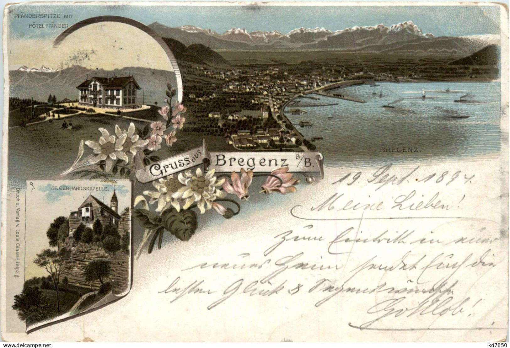 Gruss Aus Bregenz - Litho - Bregenz