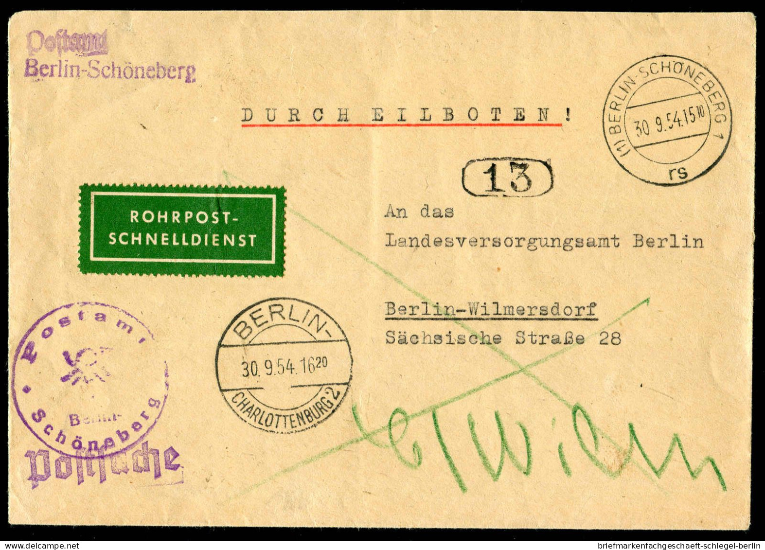Berlin, 1954, Brief - Sonstige & Ohne Zuordnung