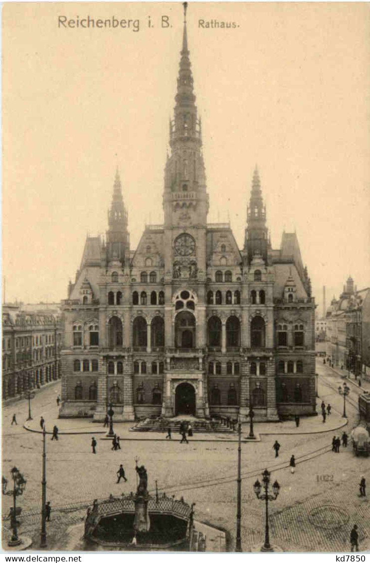 Reichenberg - Rathaus - Böhmen Und Mähren