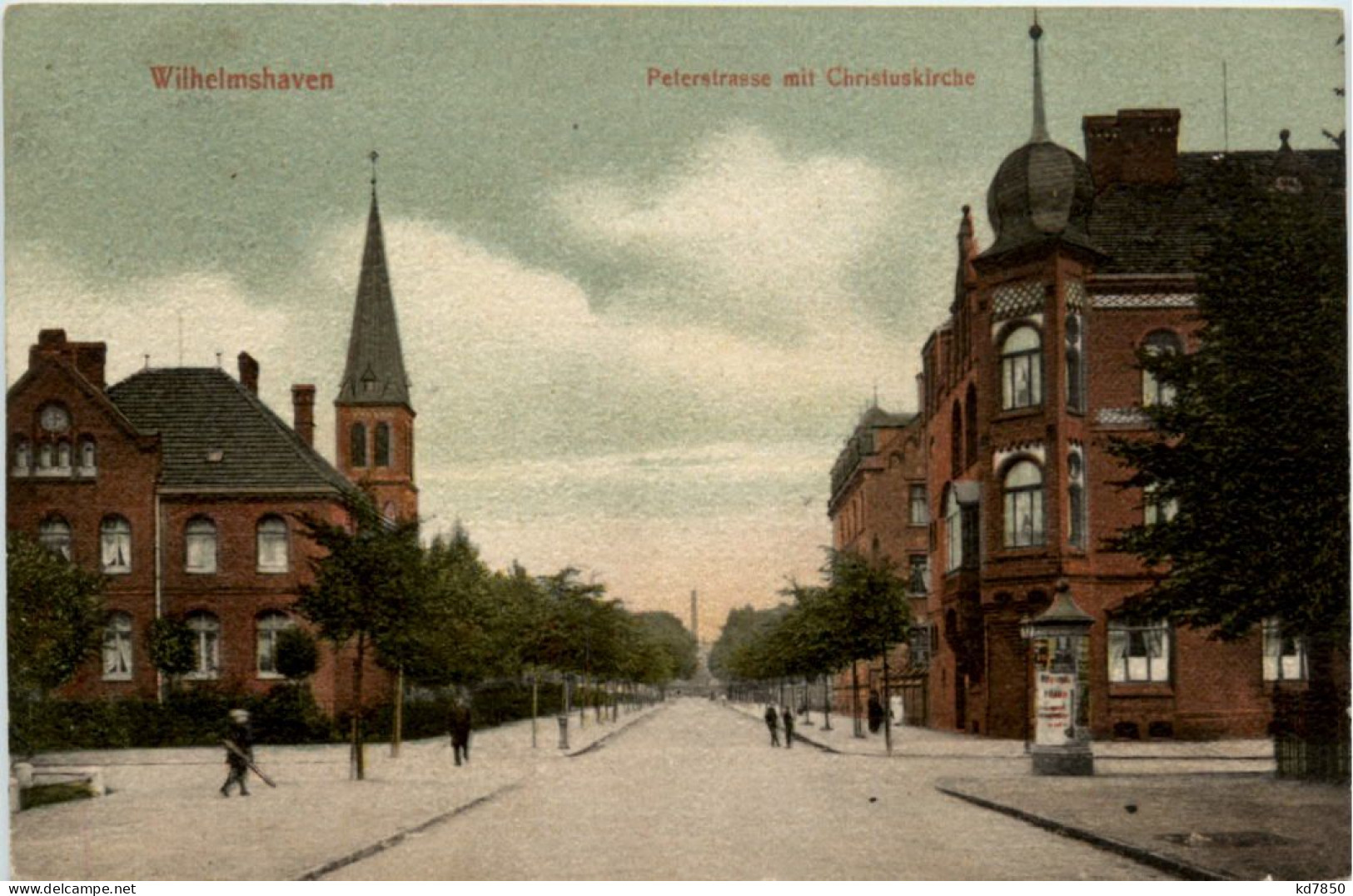 Wilhelmshaven - Peterstrasse Mit Christuskirche - Wilhelmshaven