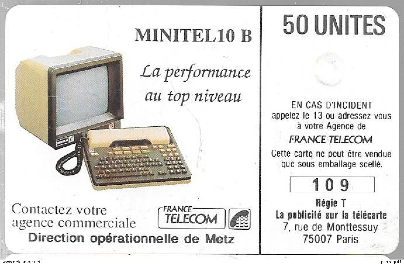 CARTE-PUBLIC-F48-01/1989-50U-GEM1-BEETHOVEN-Utilisé-TBE - 1989