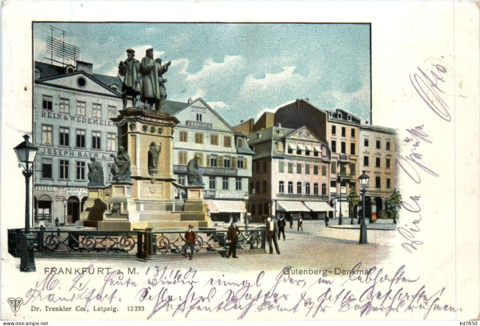 Frankfurt - Gutenberg Denkmal - Frankfurt A. Main