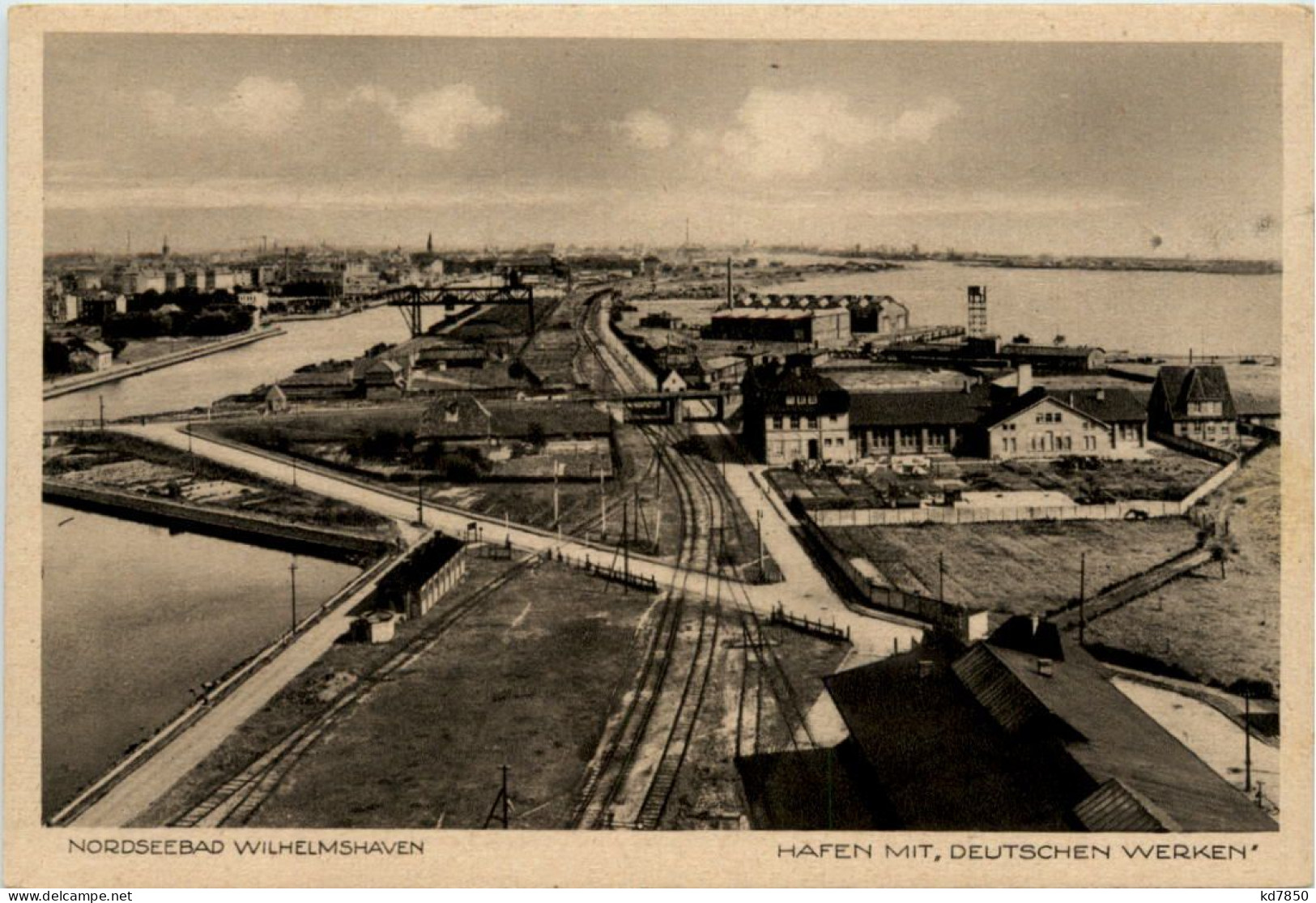 Wilhelmshaven - Hafen Mit Deutschen Werken - Wilhelmshaven