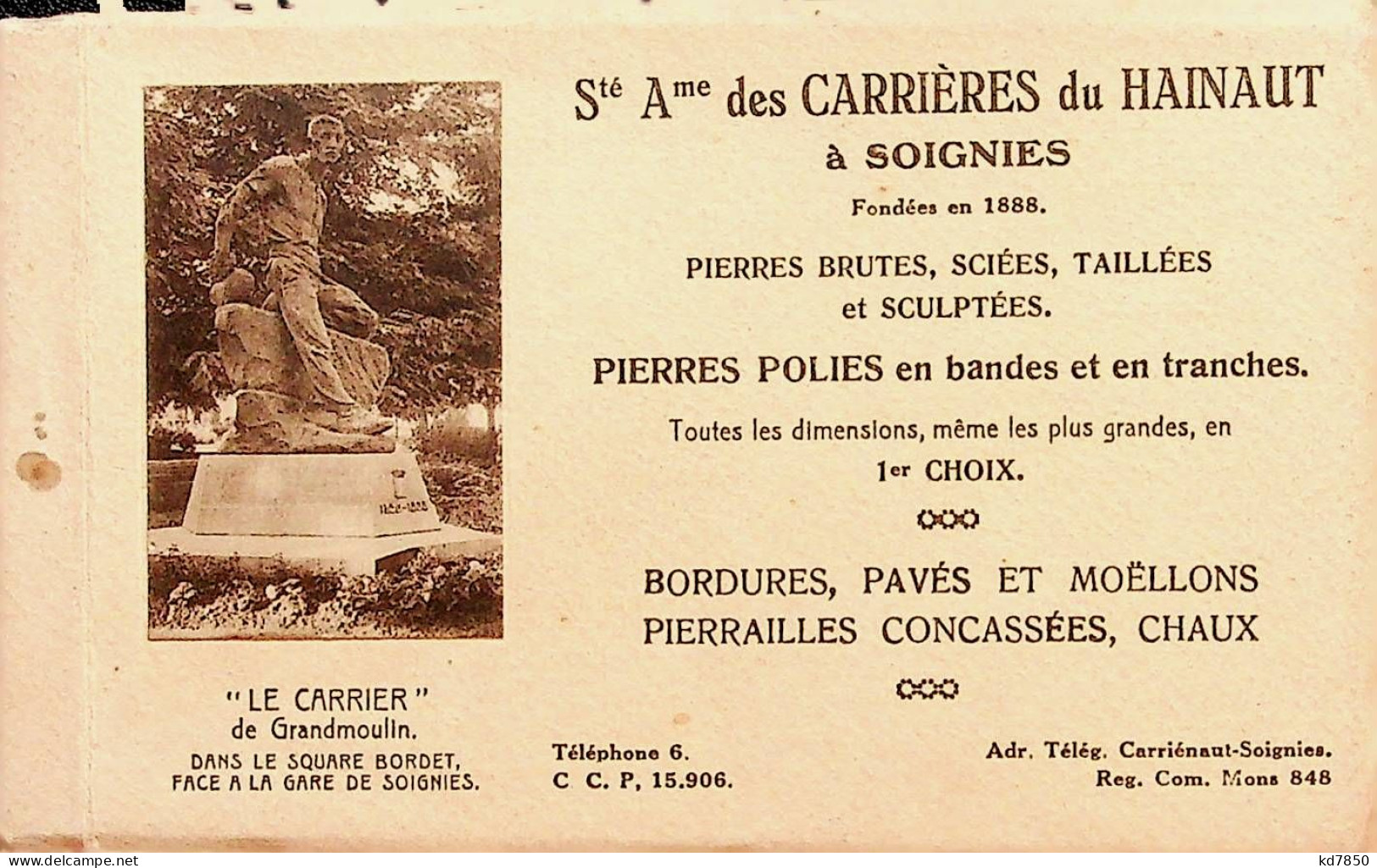 Ste Ame Des Carrierres Du Hainaut A Soignies - Booklet 18 CPA - Other & Unclassified