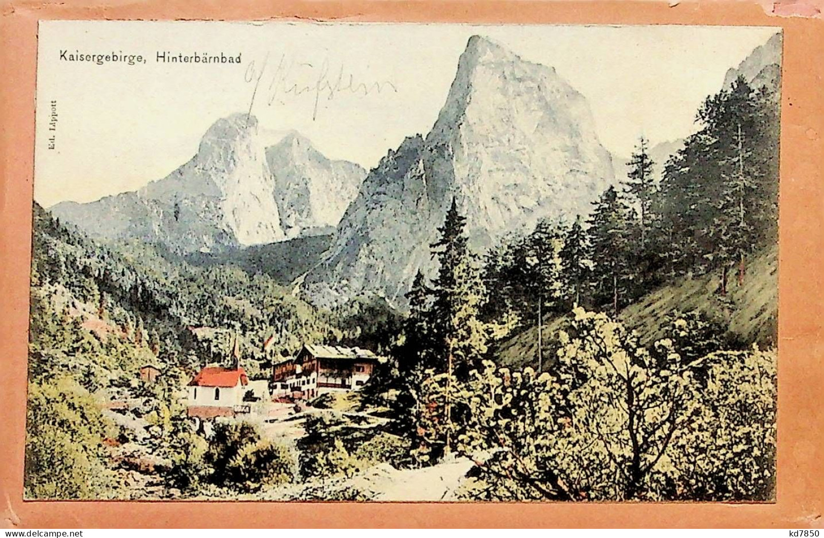 Hinterbärnbad - Original Auf Bestellnummerumschlag Der Grbr. Metz - Kufstein