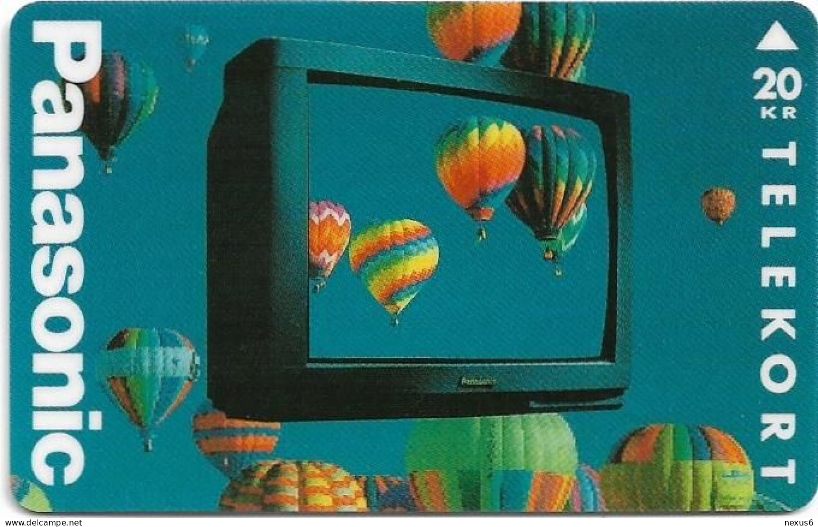 Denmark - KTAS - Panasonic TV - TDKP080 - 04.1994, 2.000ex, 20kr, Used - Dänemark