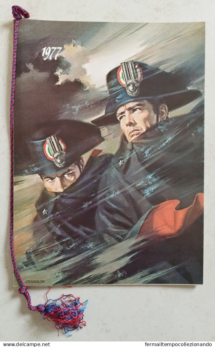 Bq Calendario Storico Dei Carabinieri Originale 1977 - Autres & Non Classés