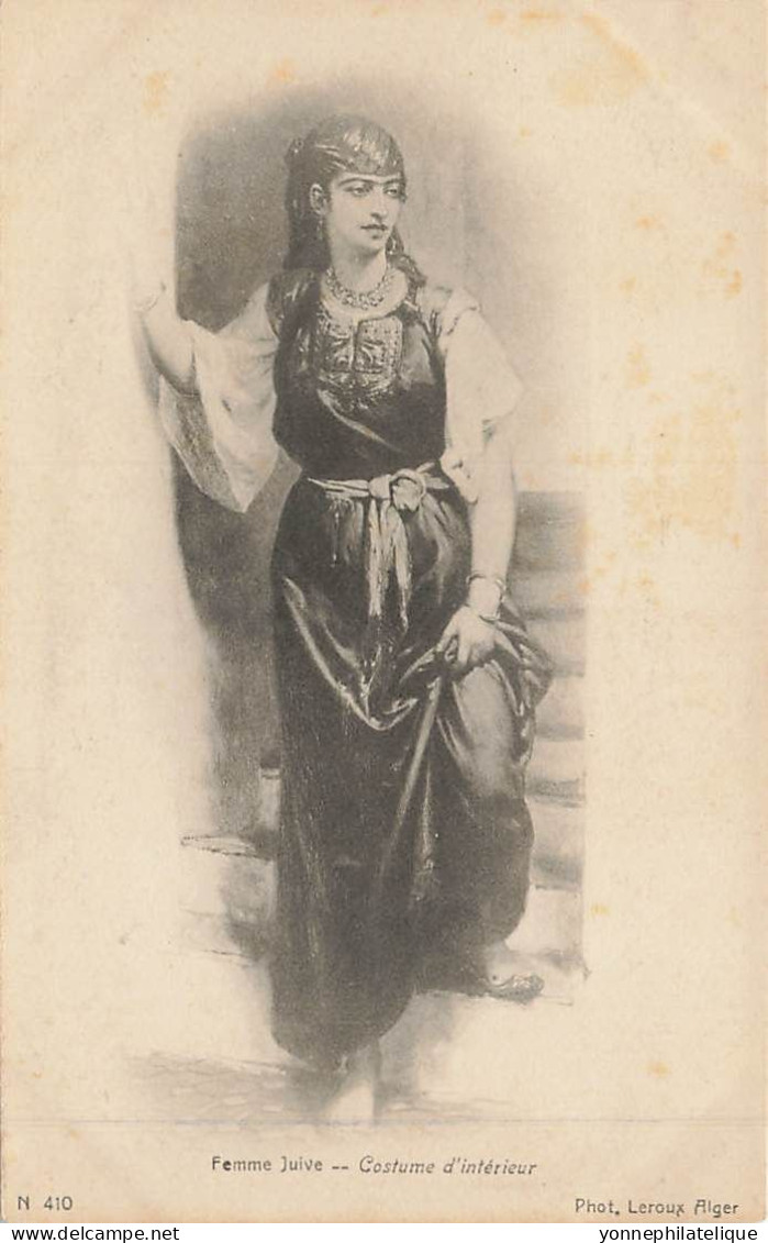 JUDAÏCA - JEWISH - ALGÉRIE - Femme Juive - Costume D'intérieur - Jud-345 - Judaisme