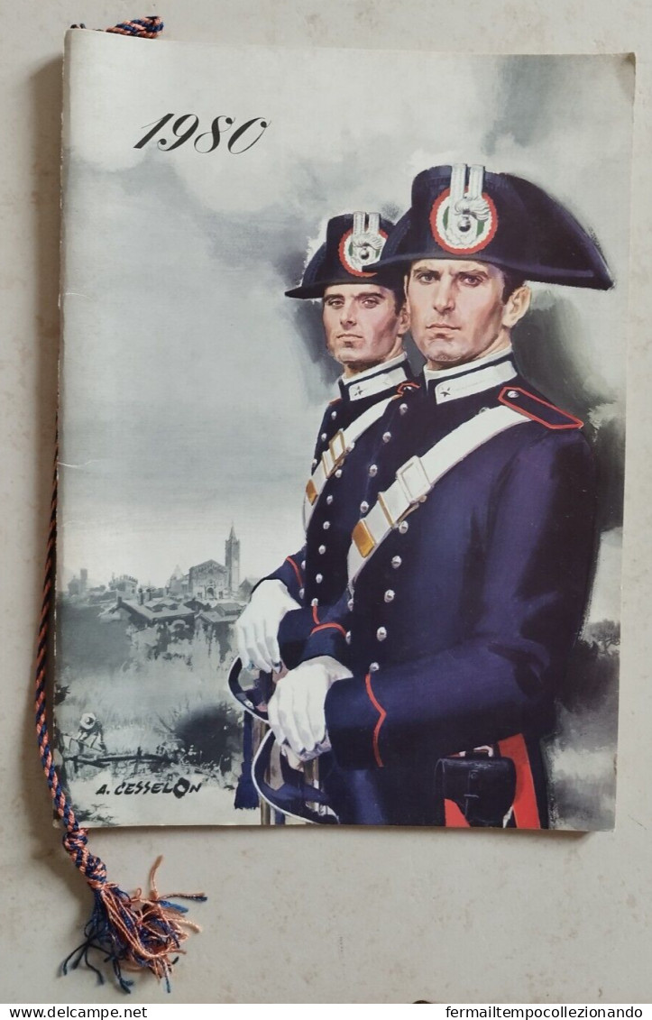Bq Calendario Storico Dei Carabinieri Originale 1980 - Andere & Zonder Classificatie