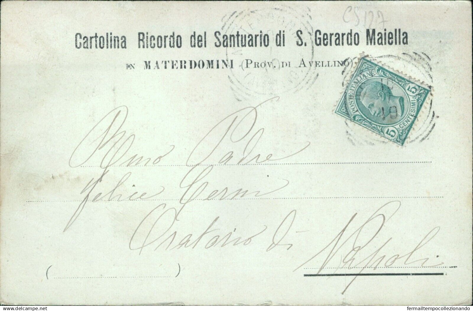 Cs127 Cartolina Cappella Di S.gerardo Maiella Materdomini Avellino Campania - Avellino