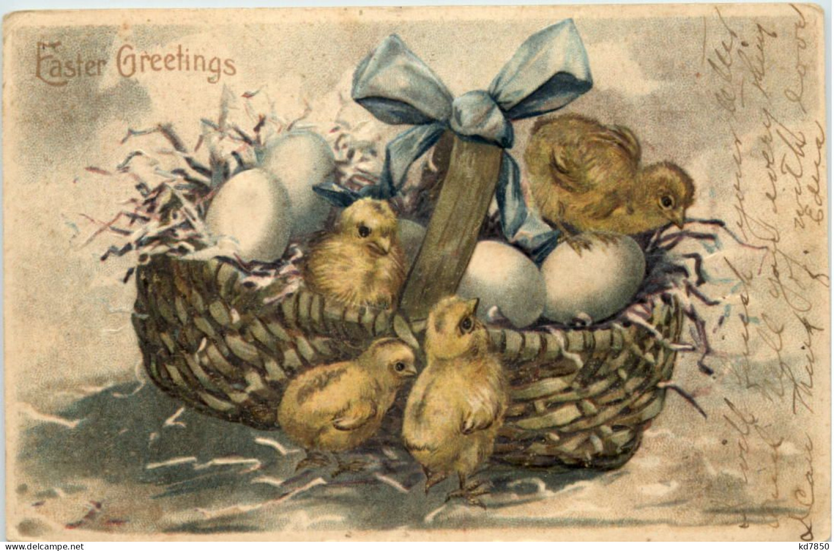 Easter Greetings - Prägekarte - Pascua