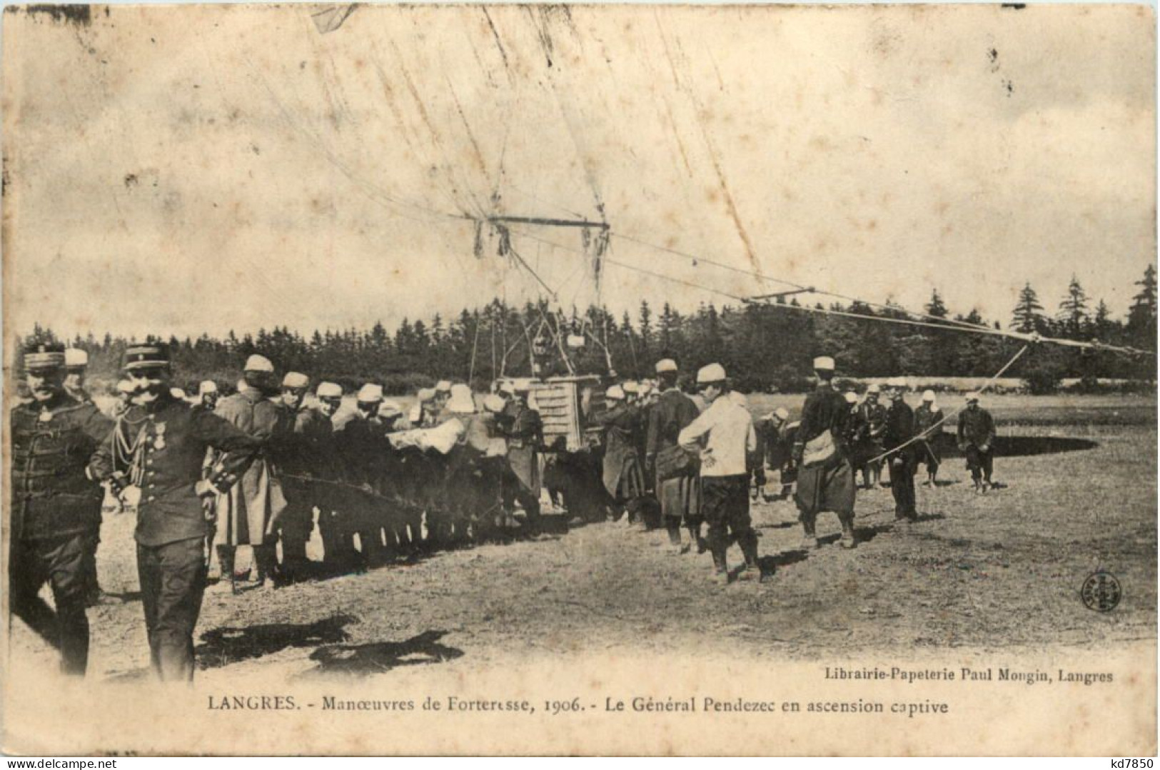 Langres - Manoevres De Fortresse 1906 - Ballon - Langres