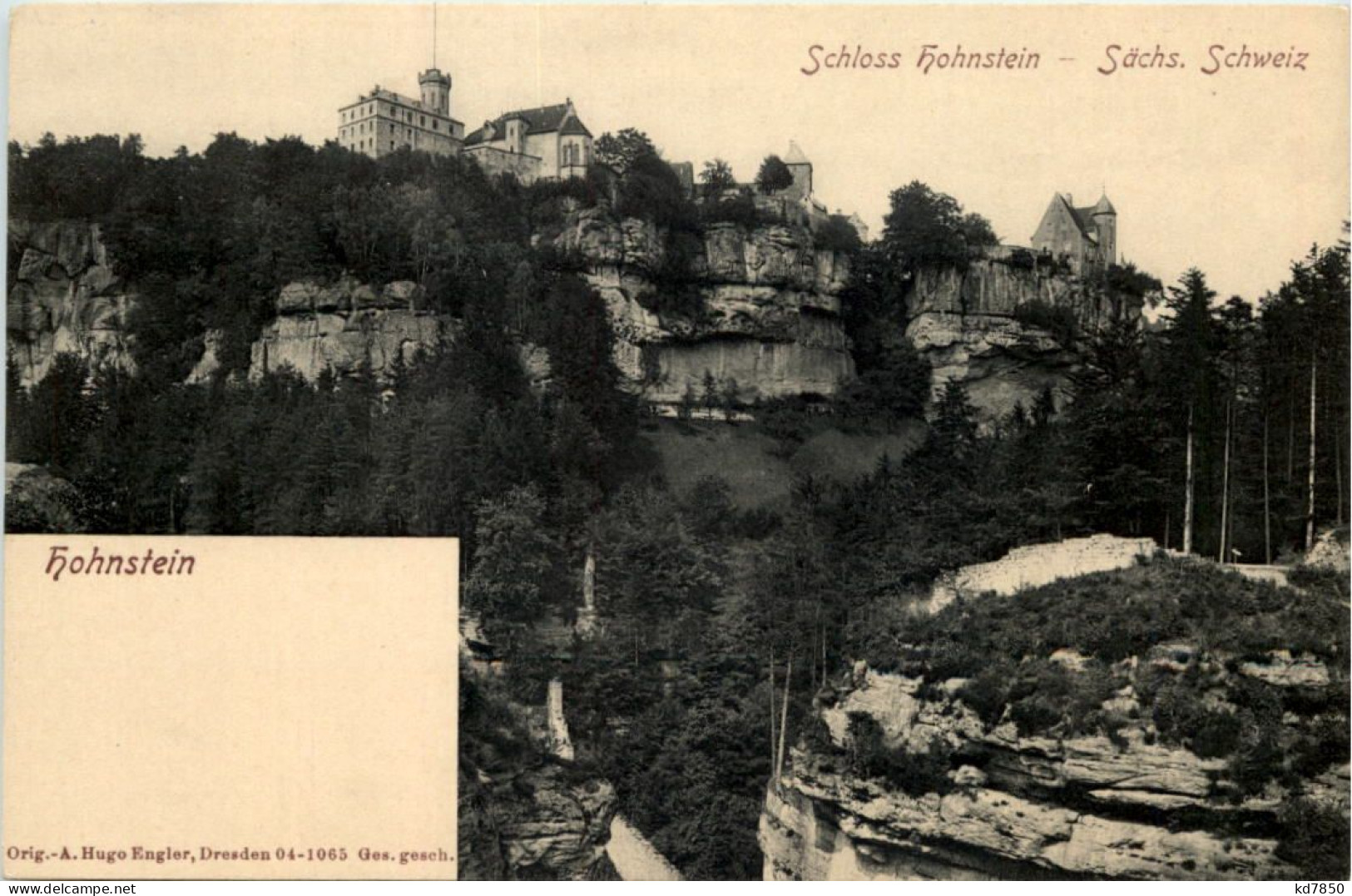 Sächs. Schweiz, Hohnstein, Schloss - Hohnstein (Sächs. Schweiz)