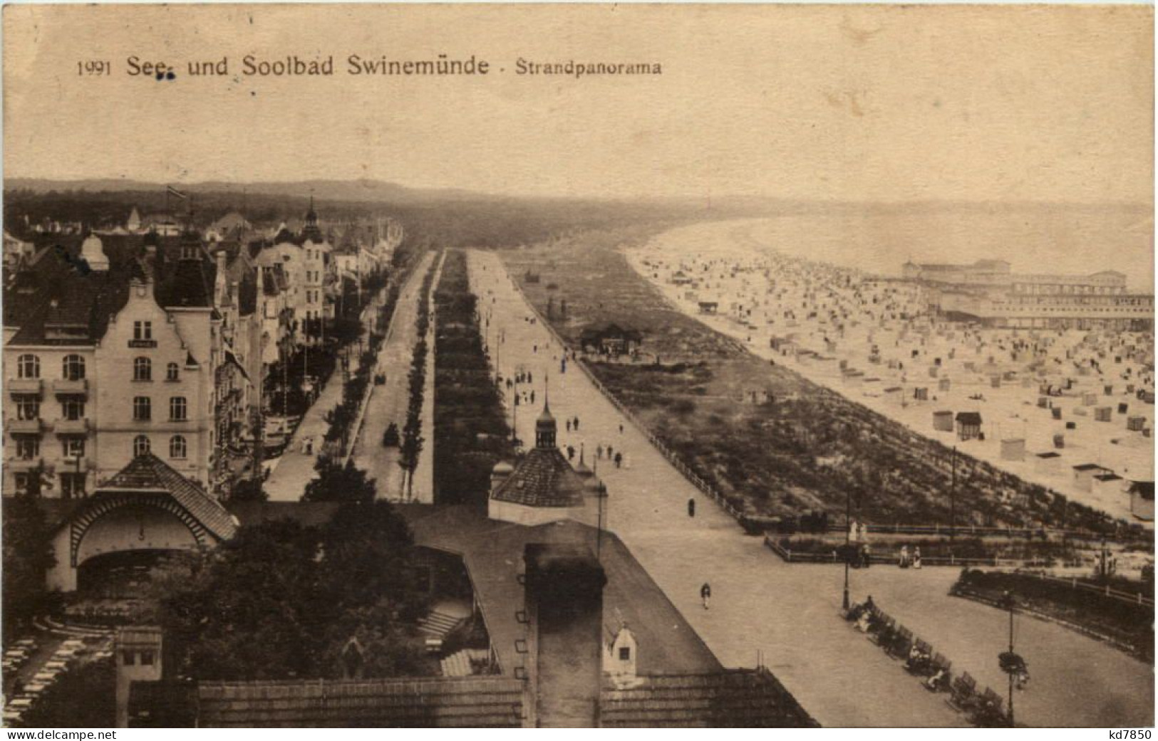 Swinemünde - Strandpanorma - Pommern