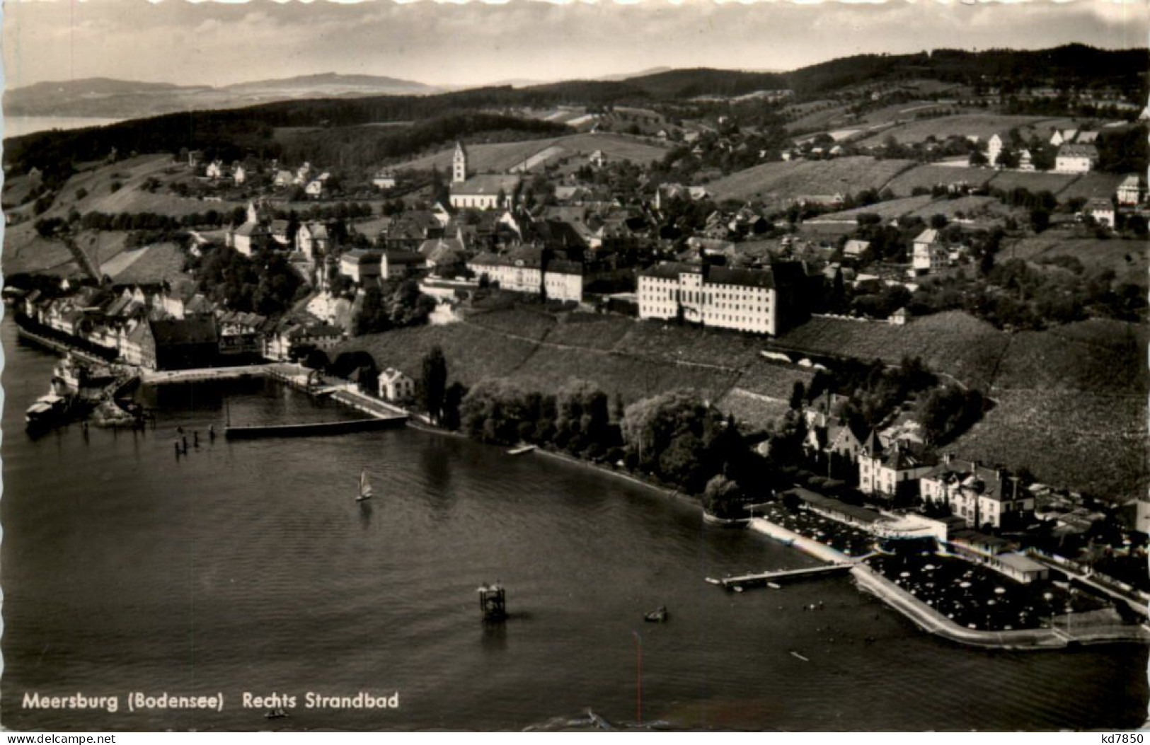 Meersburg, Rechts Strandbad - Meersburg